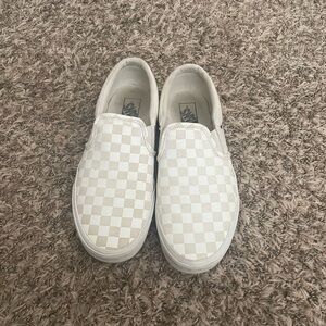 white checkered vans